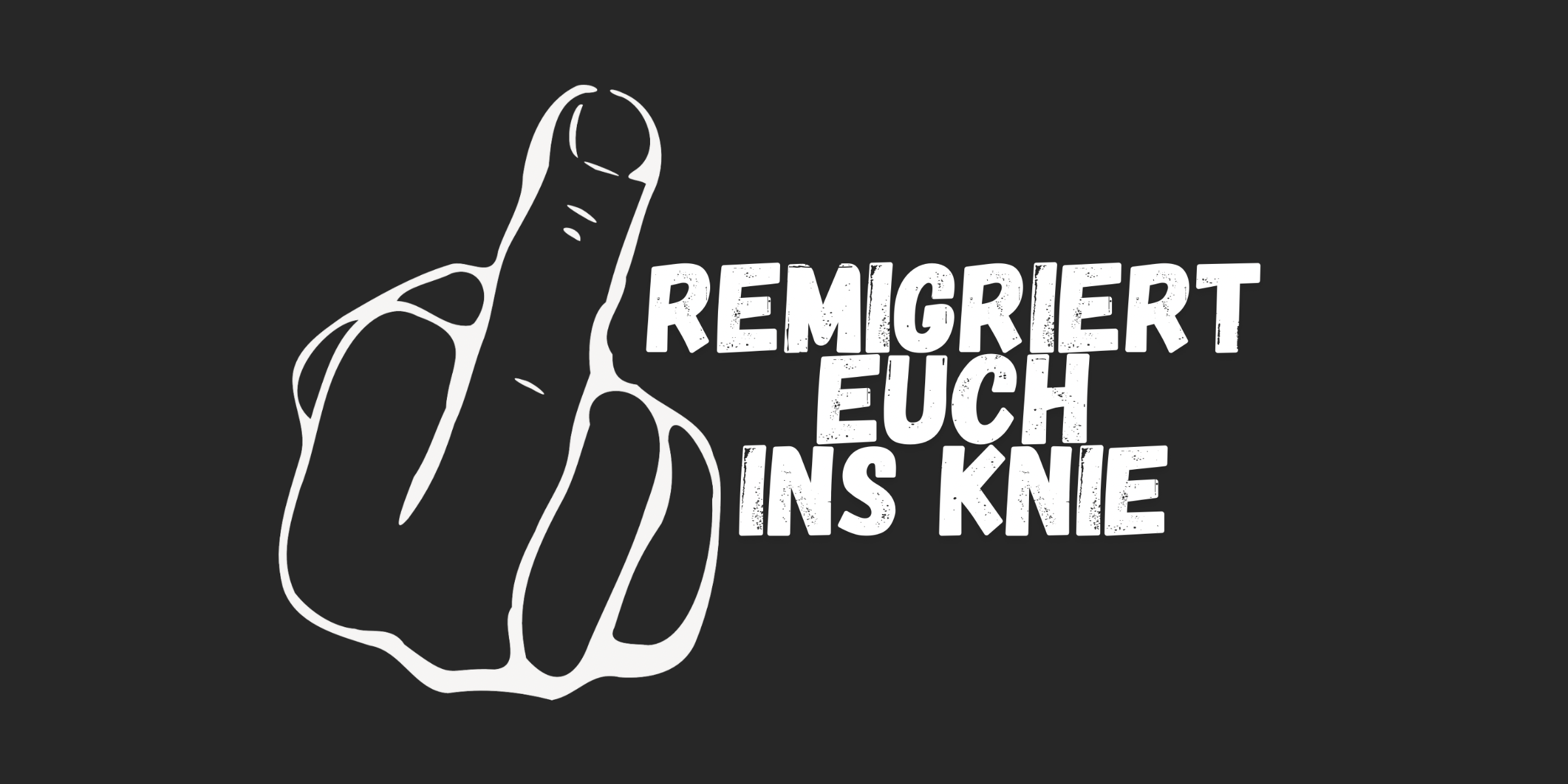 Was bedeutet eigentlich „Remigration“ - und warum wir sagen: Remigriert euch ins Knie.