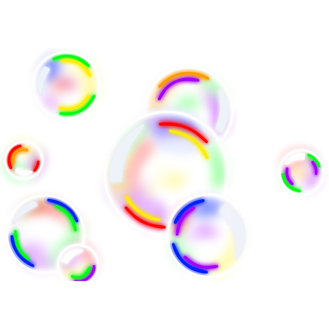 Regenbogen Seifenblasen