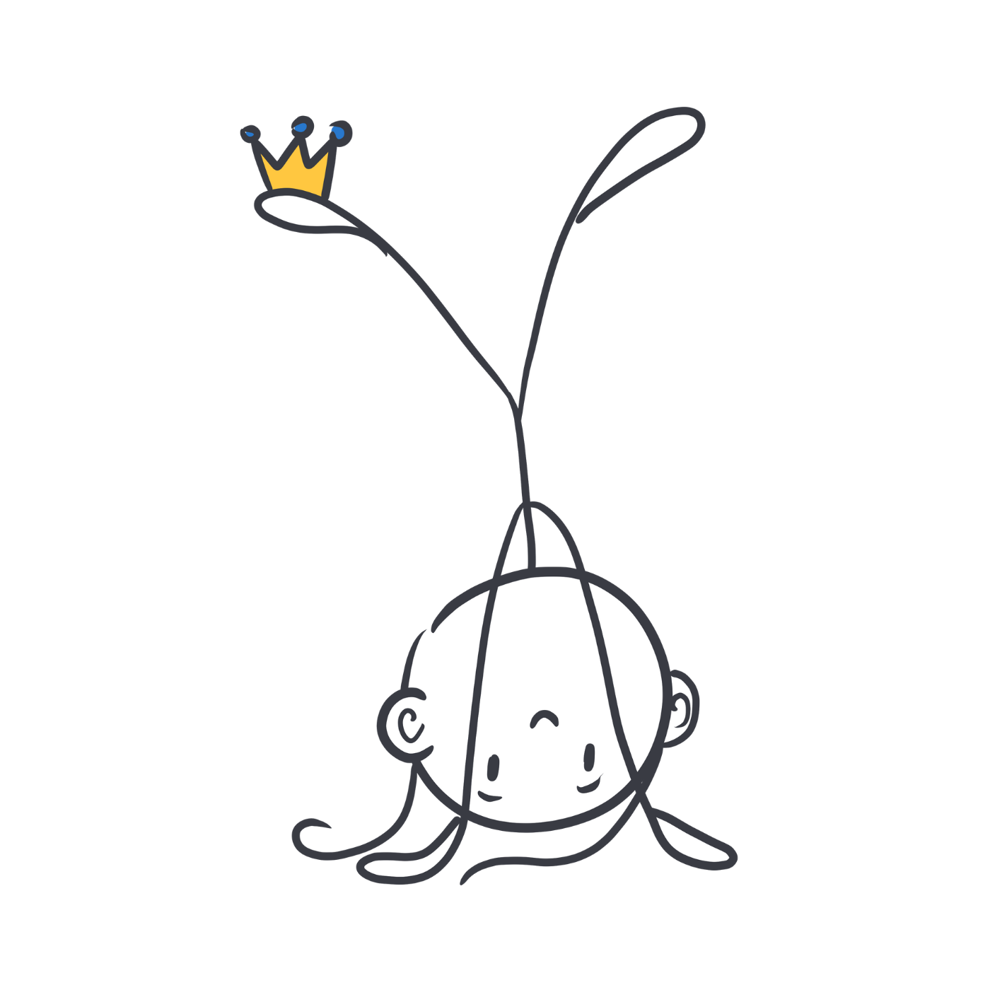 Seelenmännchen "Handstand Edition" Frontprint (hell)