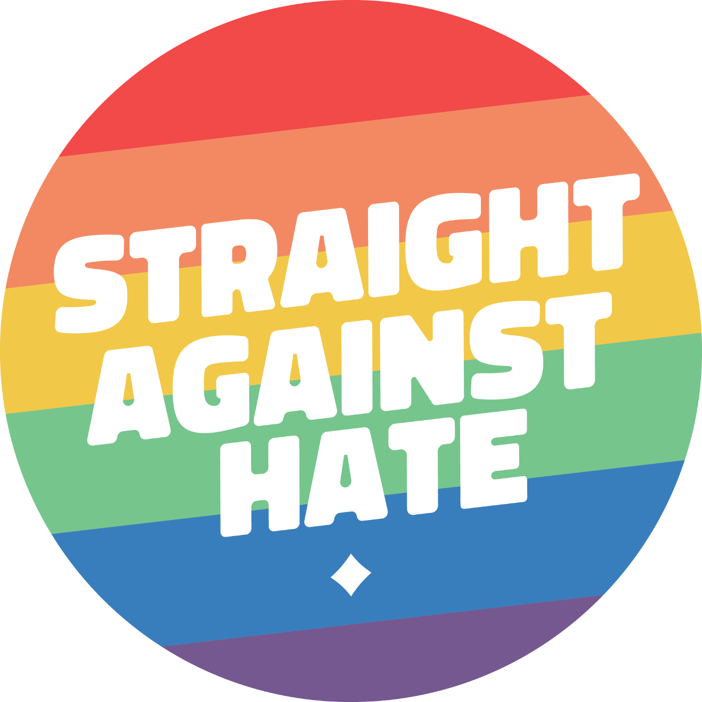 Straight Against Hate Badge