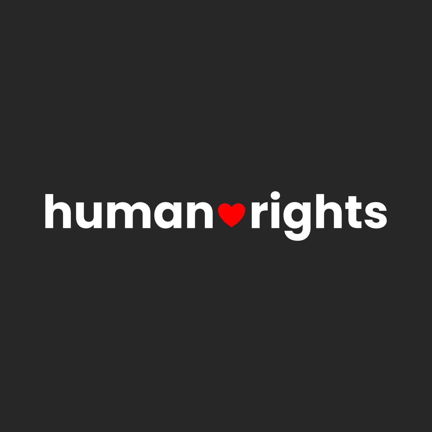 human rights "Red Heart Edition"