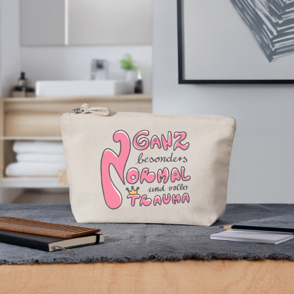 Ganz besonders Normal und voller Trauma "Pinke Edition" - Täschchen - Natur
