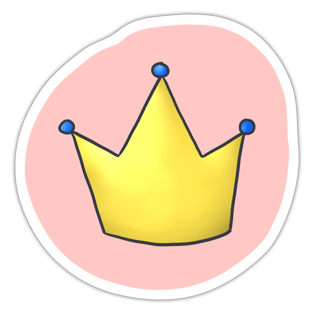Survivor Queens Logo "Pink Bubble Edition" - Sticker (groß) - Mattweiß