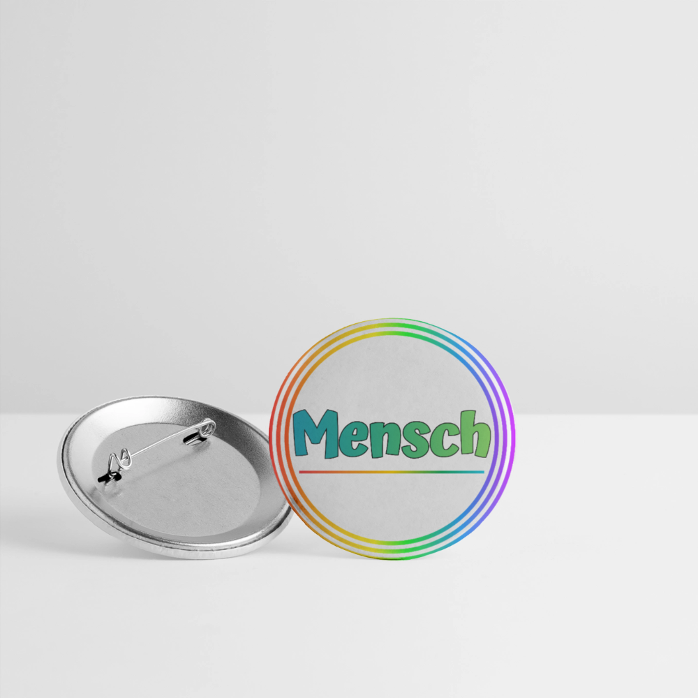 Mensch Pronomen Regenbogenkreis - Buttons klein 5x - Weiß
