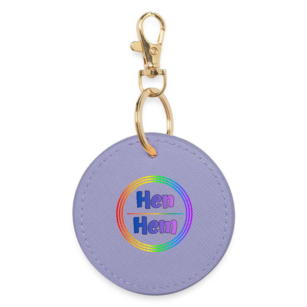 Hen/Hem Pronomen Regenbogenkreis - BOUTIQUE Schlüsselanhänger - Lavendel