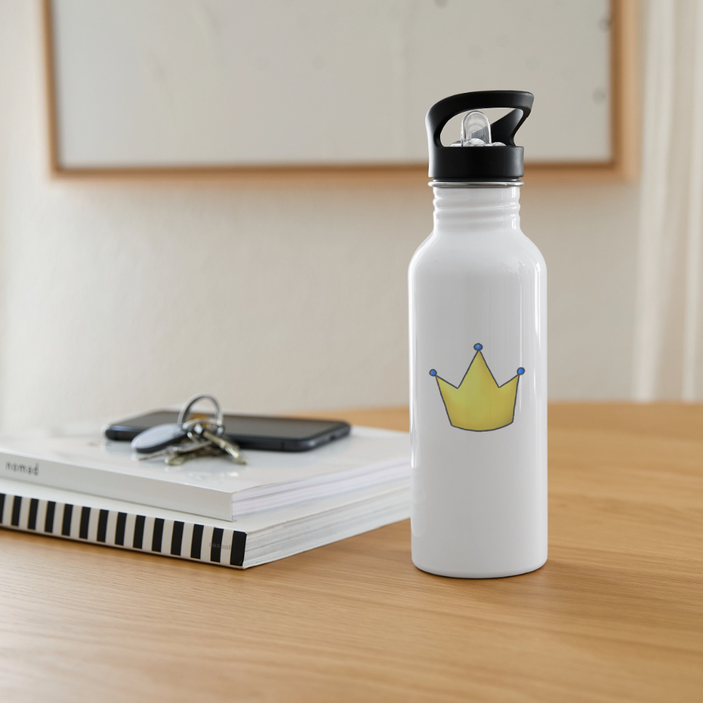 Survivor Queens Logo "Krone Edition" - Trinkflasche - Weiß