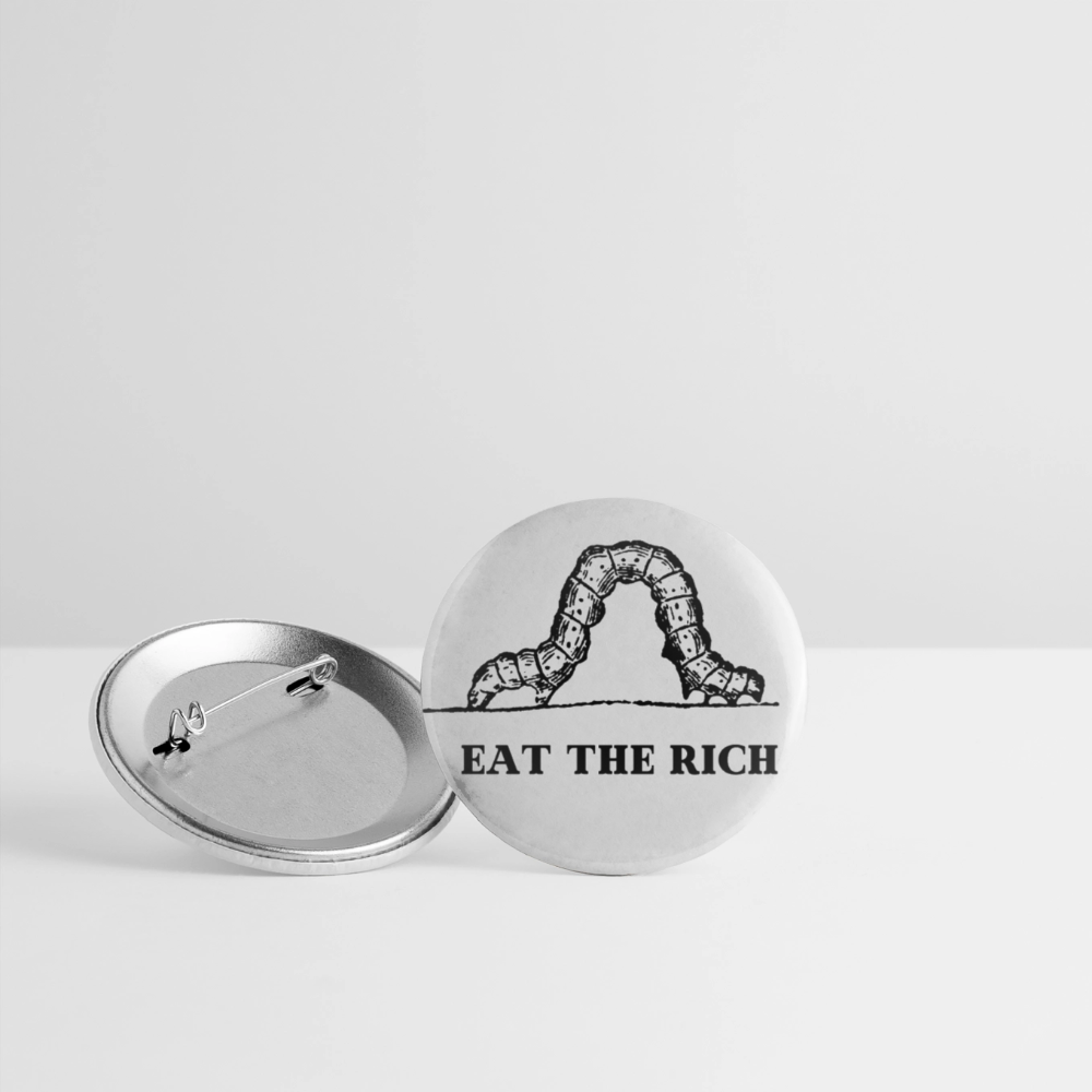 Eat the Rich "Hunger for Justice Edition" - Buttons klein 5x - Weiß