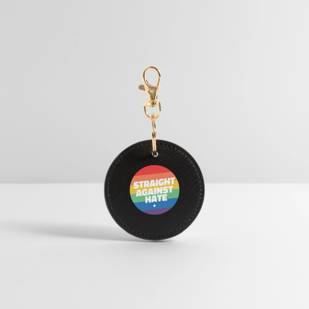 Straight Against Hate Badge - BOUTIQUE Schlüsselanhänger - Schwarz