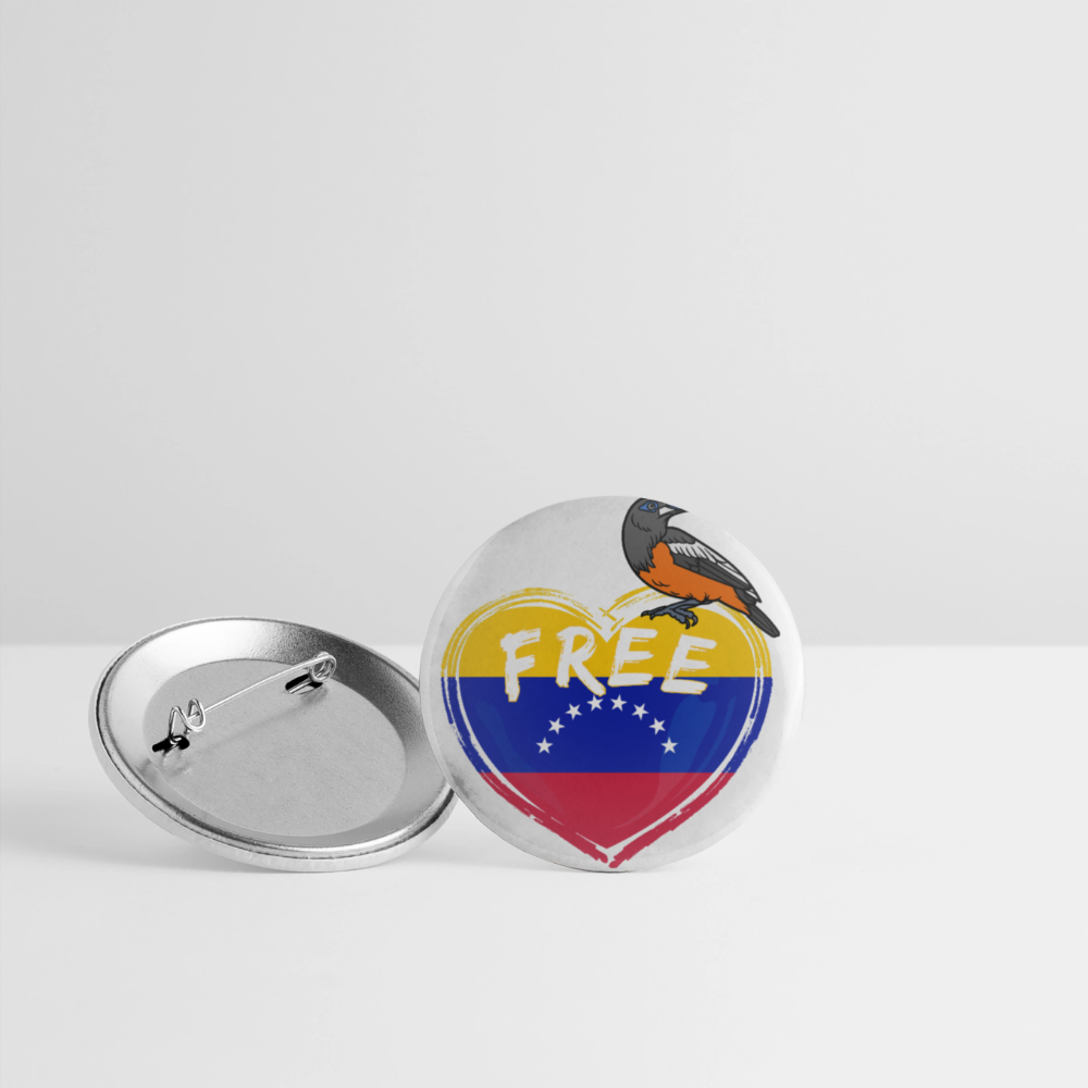 Free Venezuela "Unbroken Wings Edition" - Buttons klein 5x - Weiß