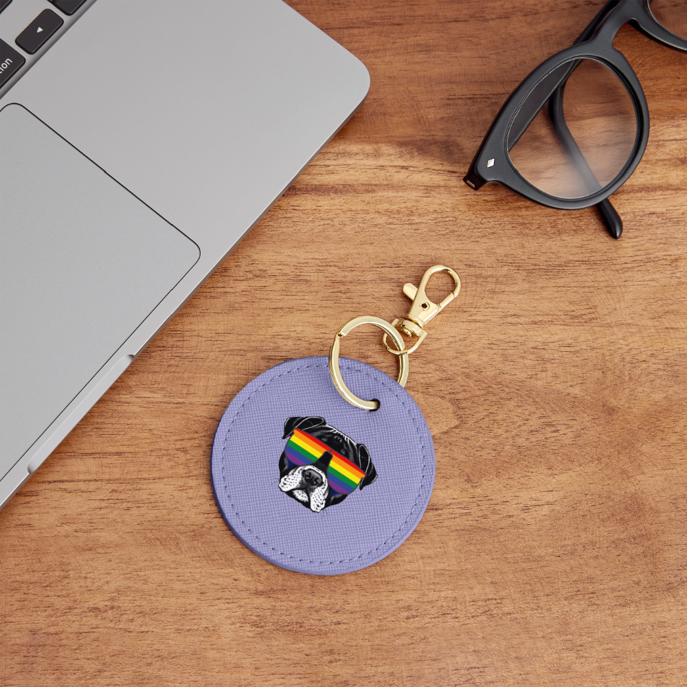 Regenbogen Doggo - BOUTIQUE Schlüsselanhänger - Lavendel