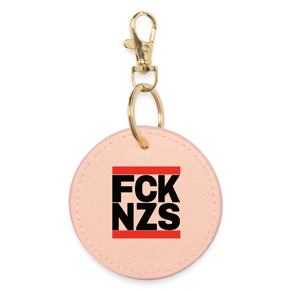 FCK NZS (schwarze Schrift) - BOUTIQUE Schlüsselanhänger - Hellrosa