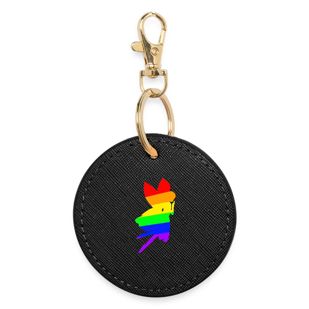 Regenbogen Fee - BOUTIQUE Schlüsselanhänger - Schwarz
