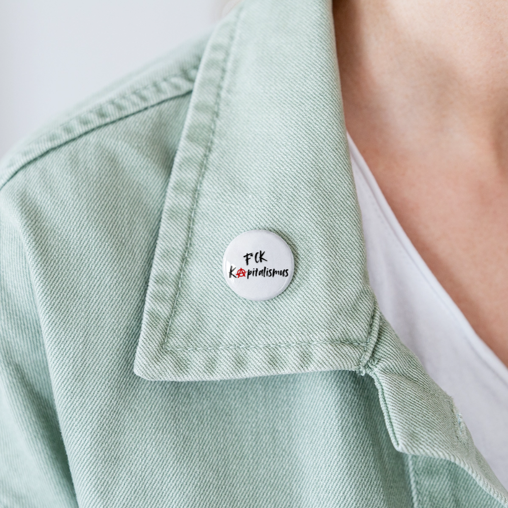 FCK Kapitalismus - Buttons klein 5x - Weiß