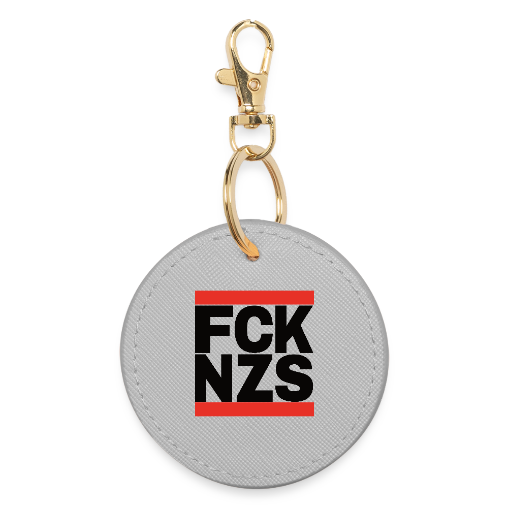 FCK NZS (schwarze Schrift) - BOUTIQUE Schlüsselanhänger - Grau
