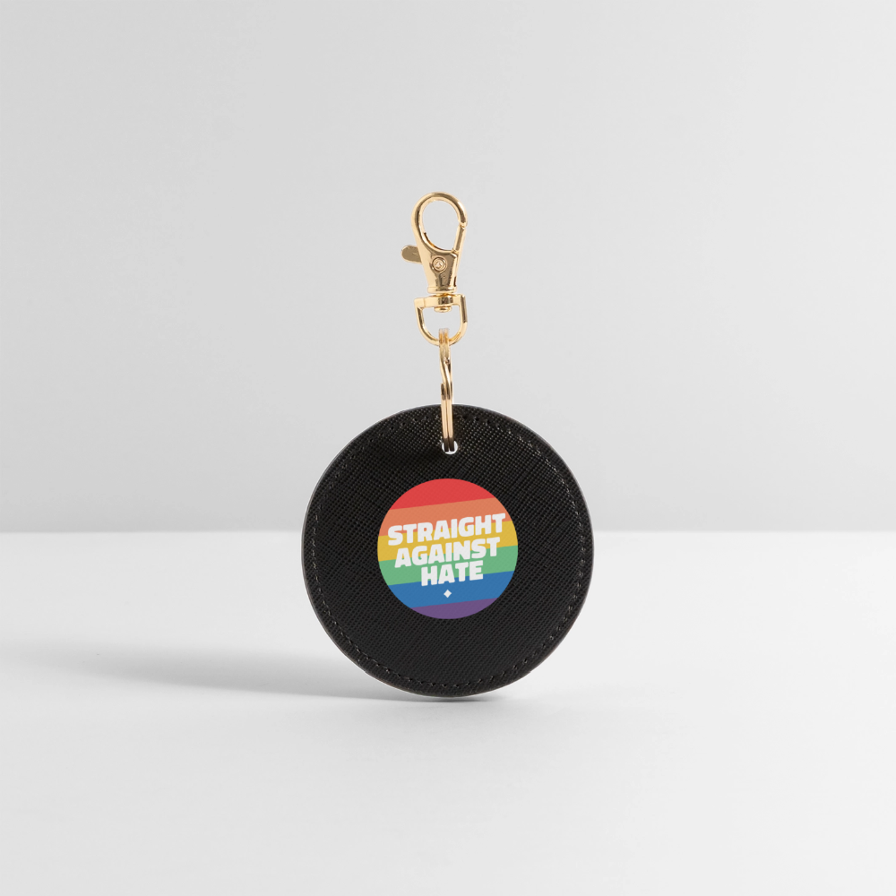 Straight Against Hate Badge - BOUTIQUE Schlüsselanhänger - Schwarz