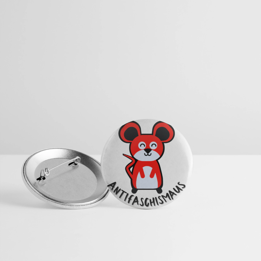 Antifaschismaus - Buttons klein 5x - Weiß