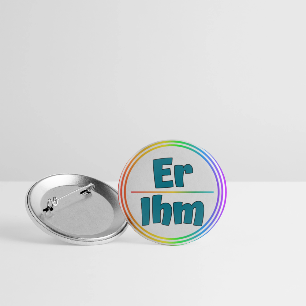 Er/Ihm Pronomen Regenbogenkreis - Buttons klein 5x - Weiß