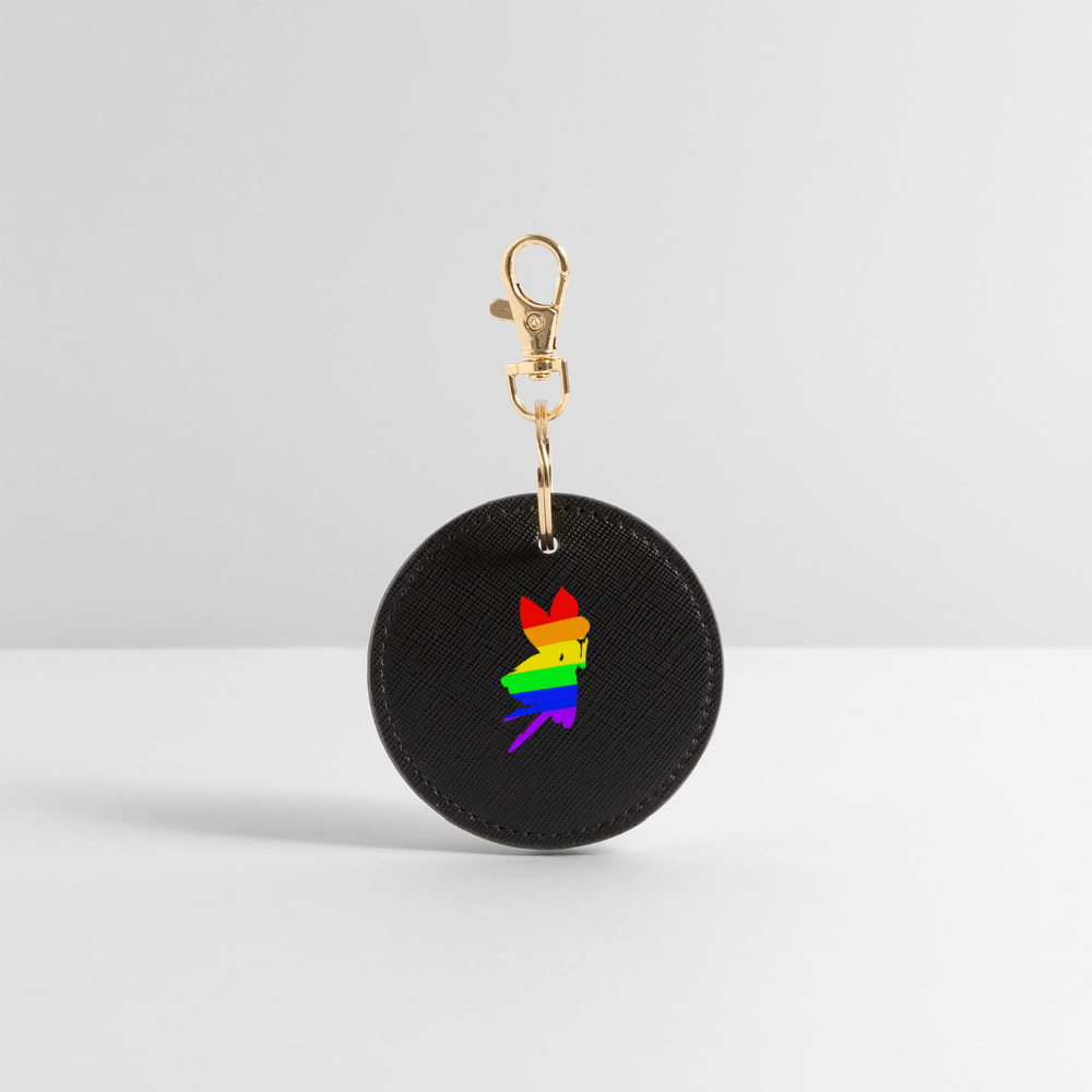 Regenbogen Fee - BOUTIQUE Schlüsselanhänger - Schwarz