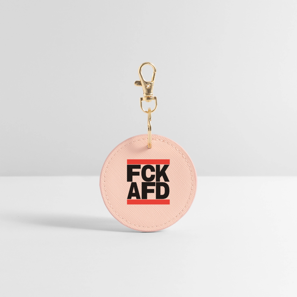 FCK AFD (schwarze Schrift) - BOUTIQUE Schlüsselanhänger - Hellrosa