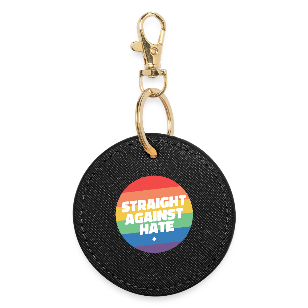 Straight Against Hate Badge - BOUTIQUE Schlüsselanhänger - Schwarz