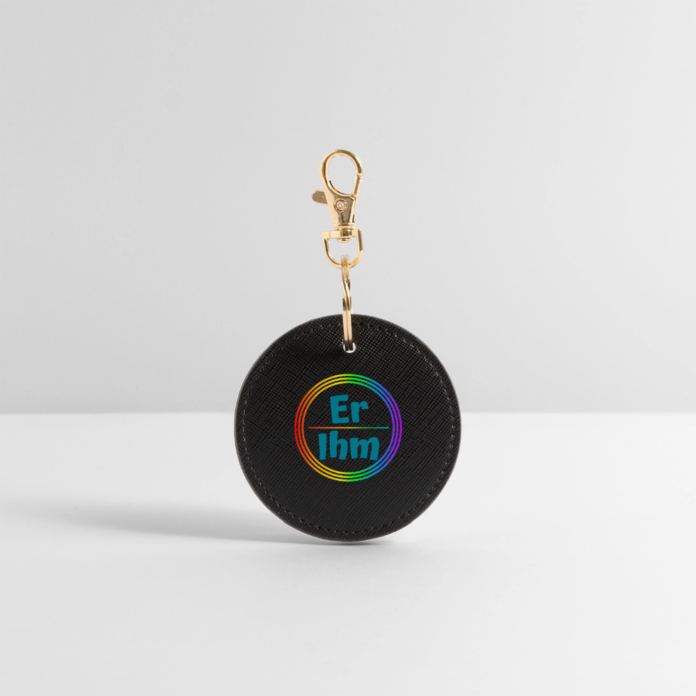 Er/Ihm Pronomen Regenbogenkreis - BOUTIQUE Schlüsselanhänger - Schwarz