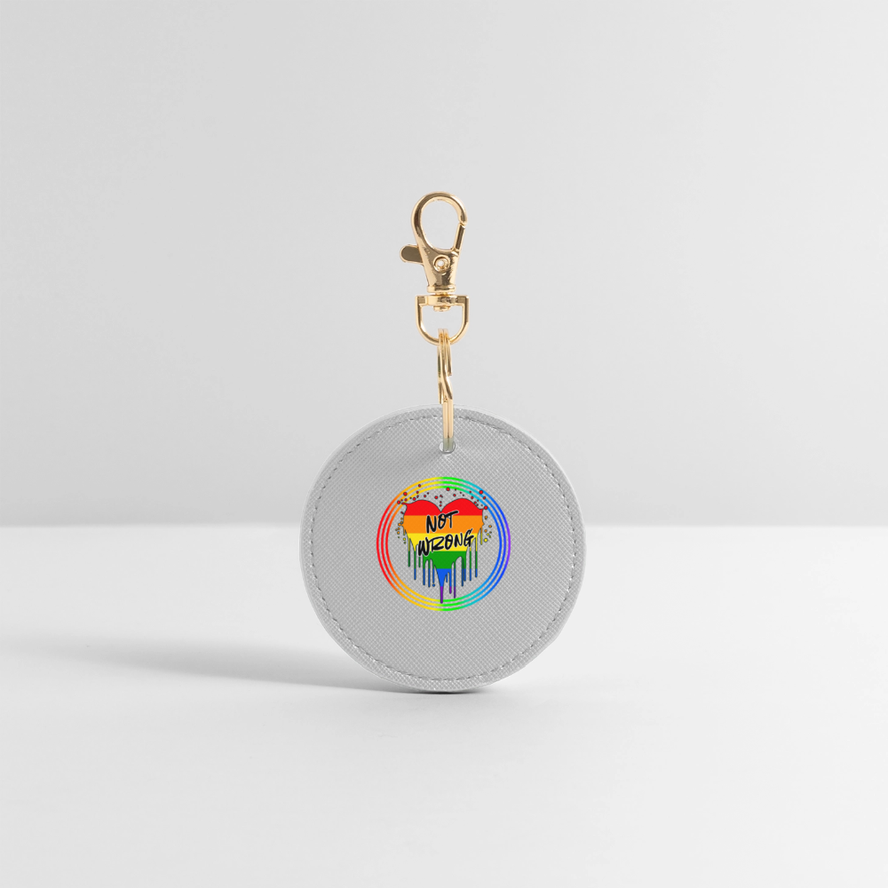 Queer Not Wrong "Regenbogenkreis Edition" - BOUTIQUE Schlüsselanhänger - Grau