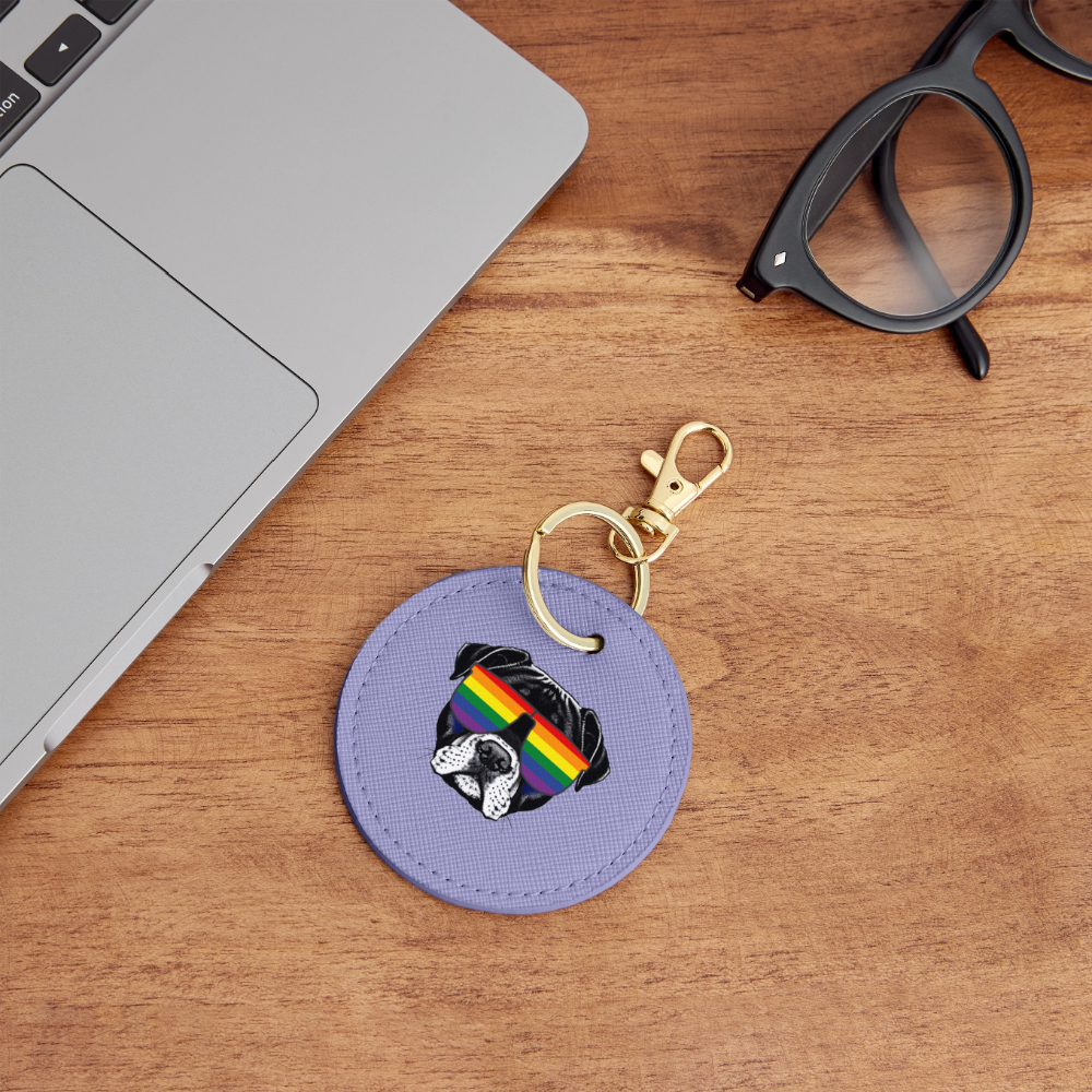 Regenbogen Doggo - BOUTIQUE Schlüsselanhänger - Lavendel