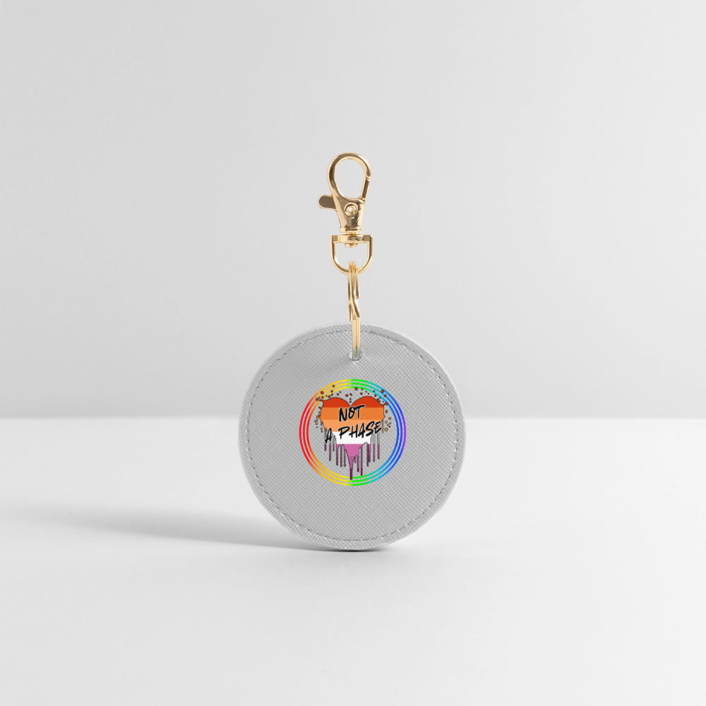 Lesbian Not a Phase "Regenbogenkreis Edition" - BOUTIQUE Schlüsselanhänger - Grau