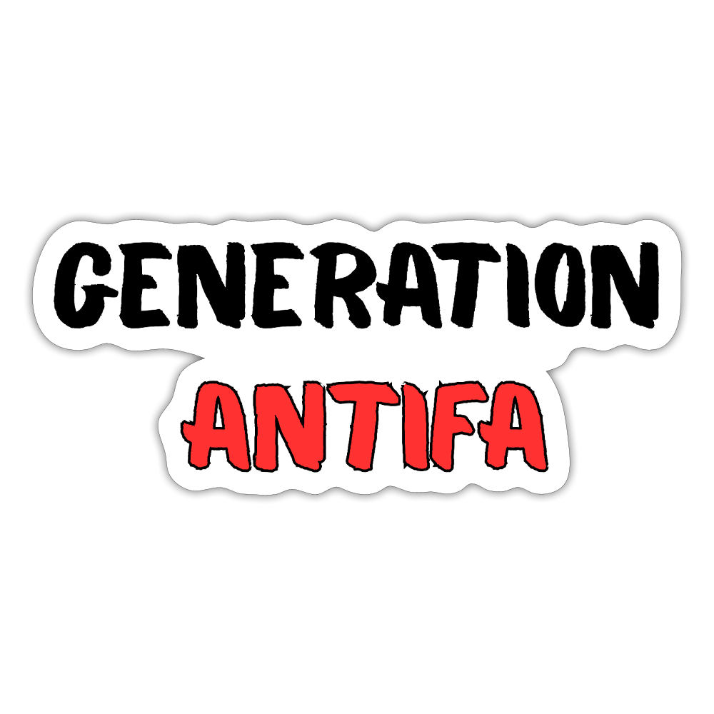 Generation Antifa - Sticker (groß) - Mattweiß