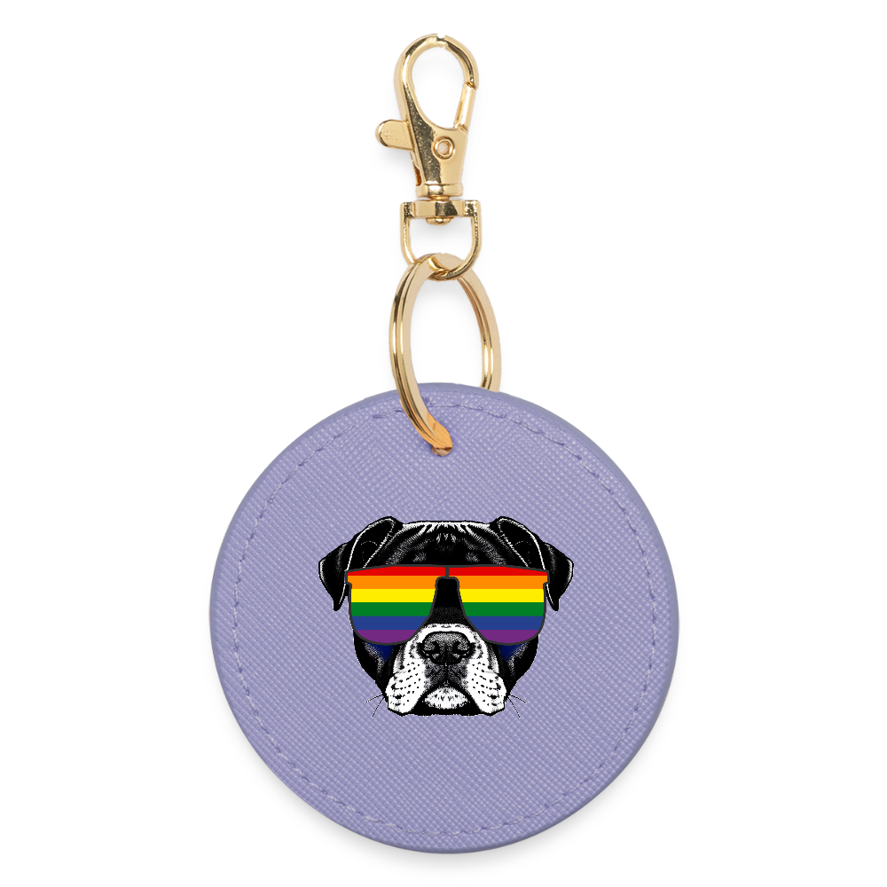 Regenbogen Doggo - BOUTIQUE Schlüsselanhänger - Lavendel