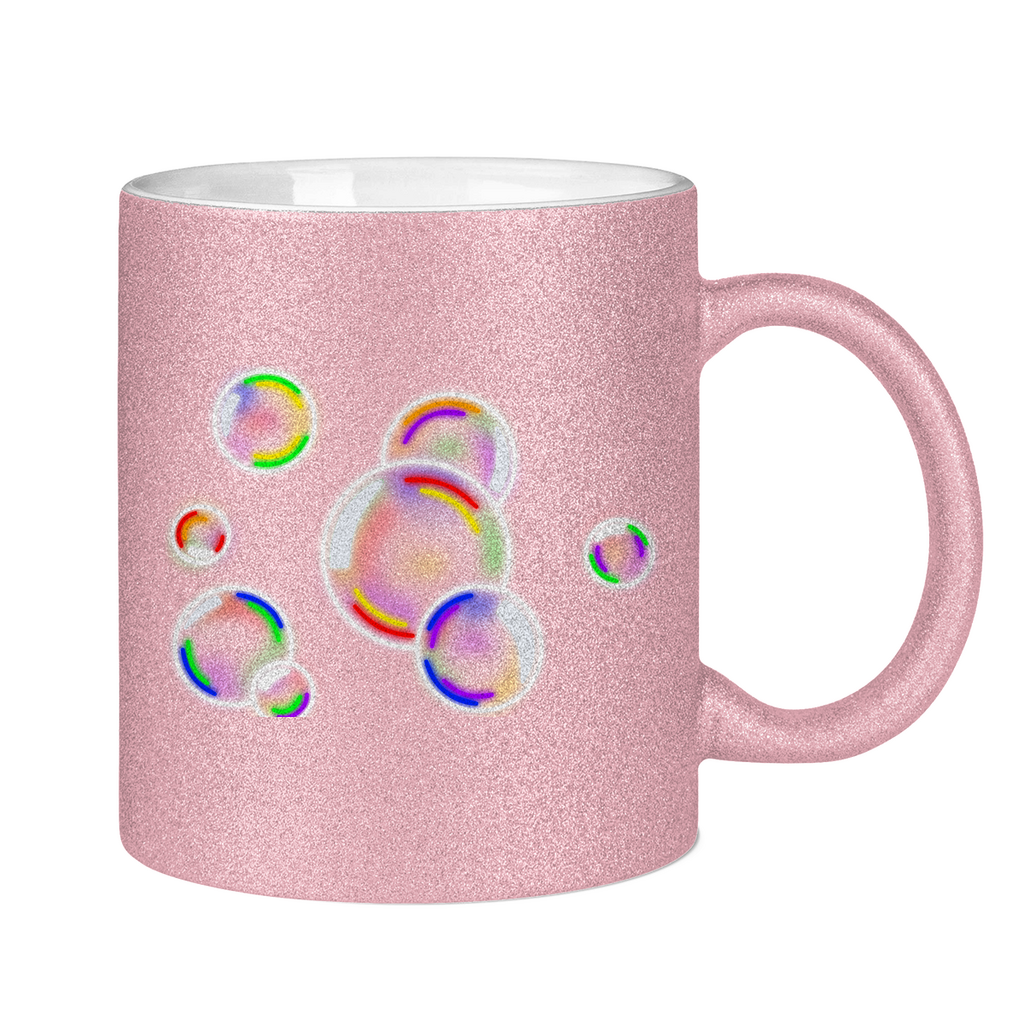 Regenbogen Seifenblasen - Tasse (glitzern)