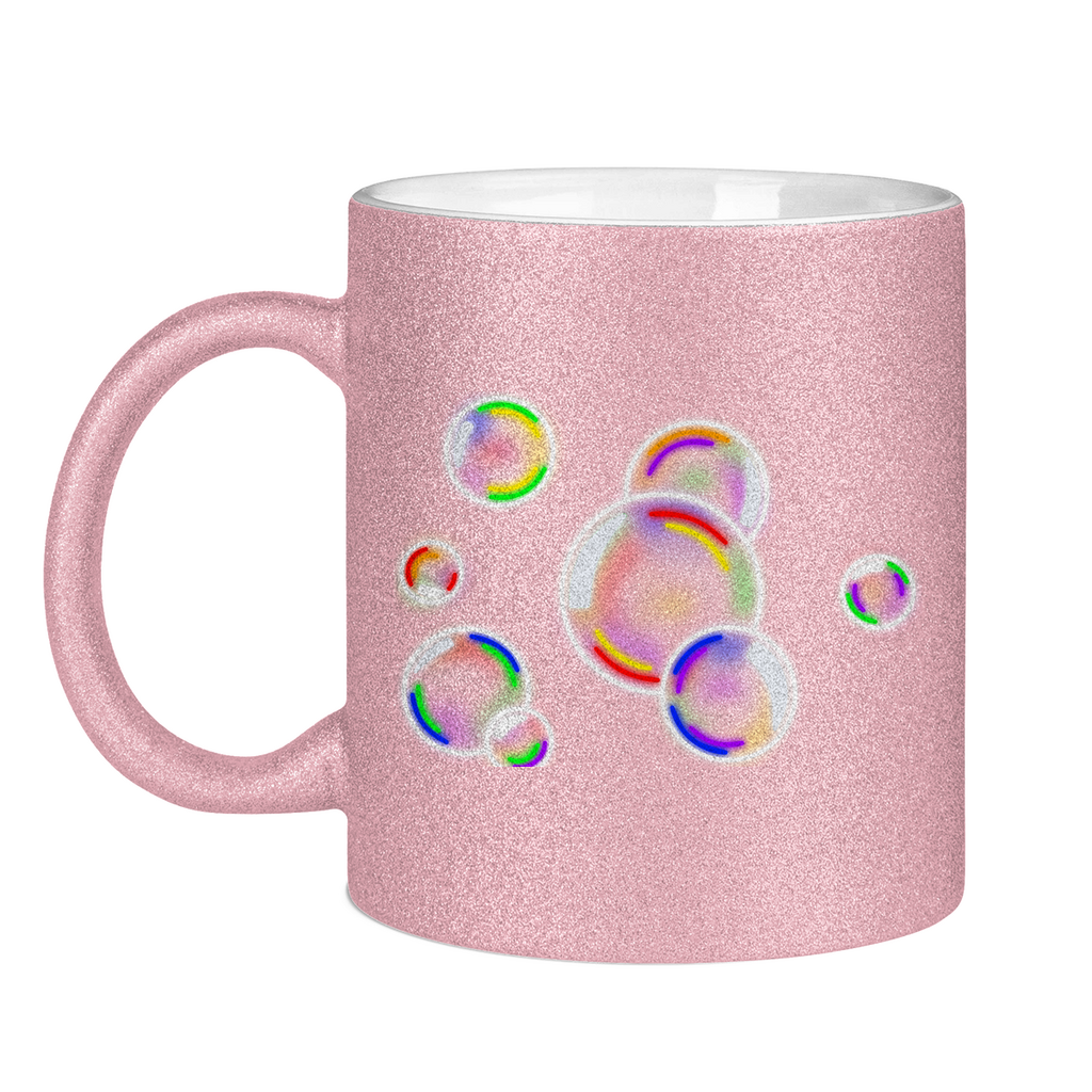 Regenbogen Seifenblasen - Tasse (glitzern)