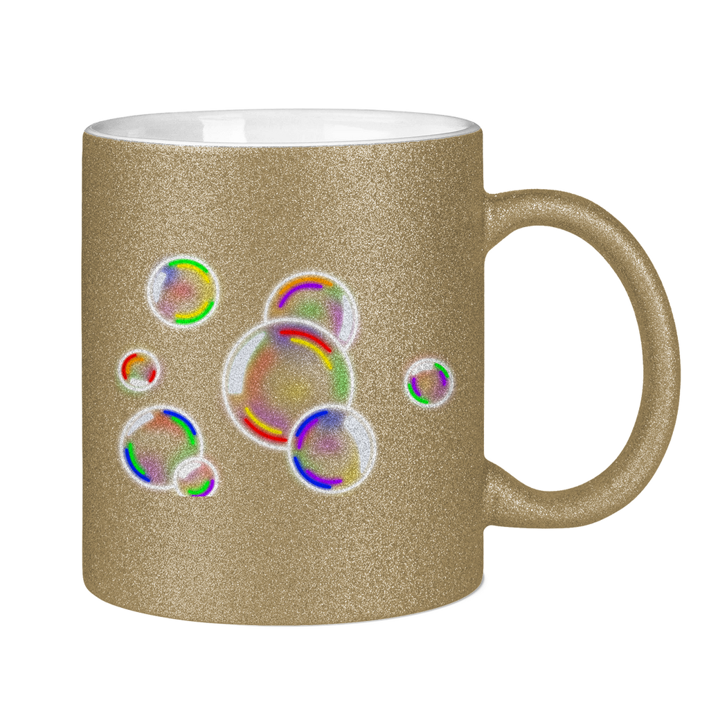 Regenbogen Seifenblasen - Tasse (glitzern)