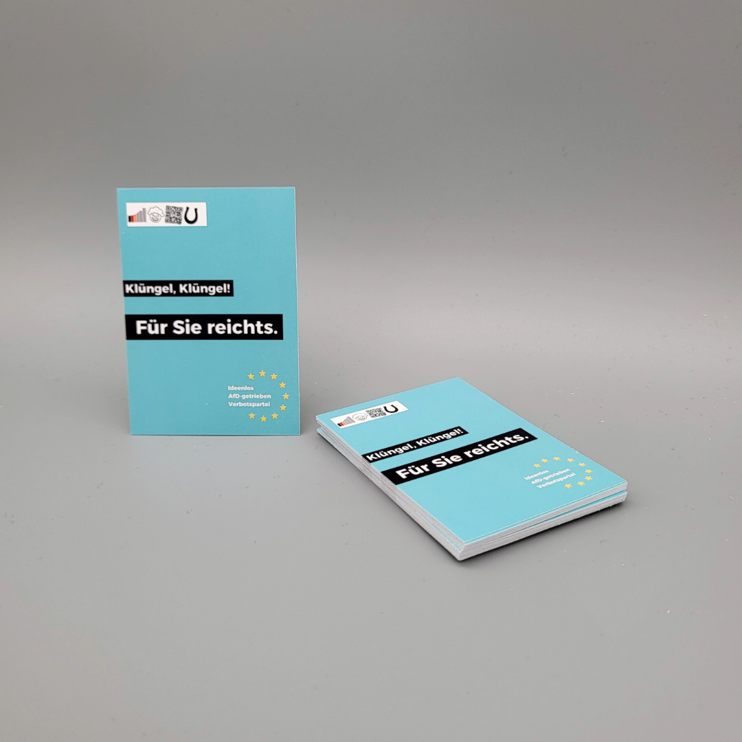 Klüngel, Klüngel! Für Sie reichts. - Sticker, 30 Stück (5,2 × 7,4 cm)