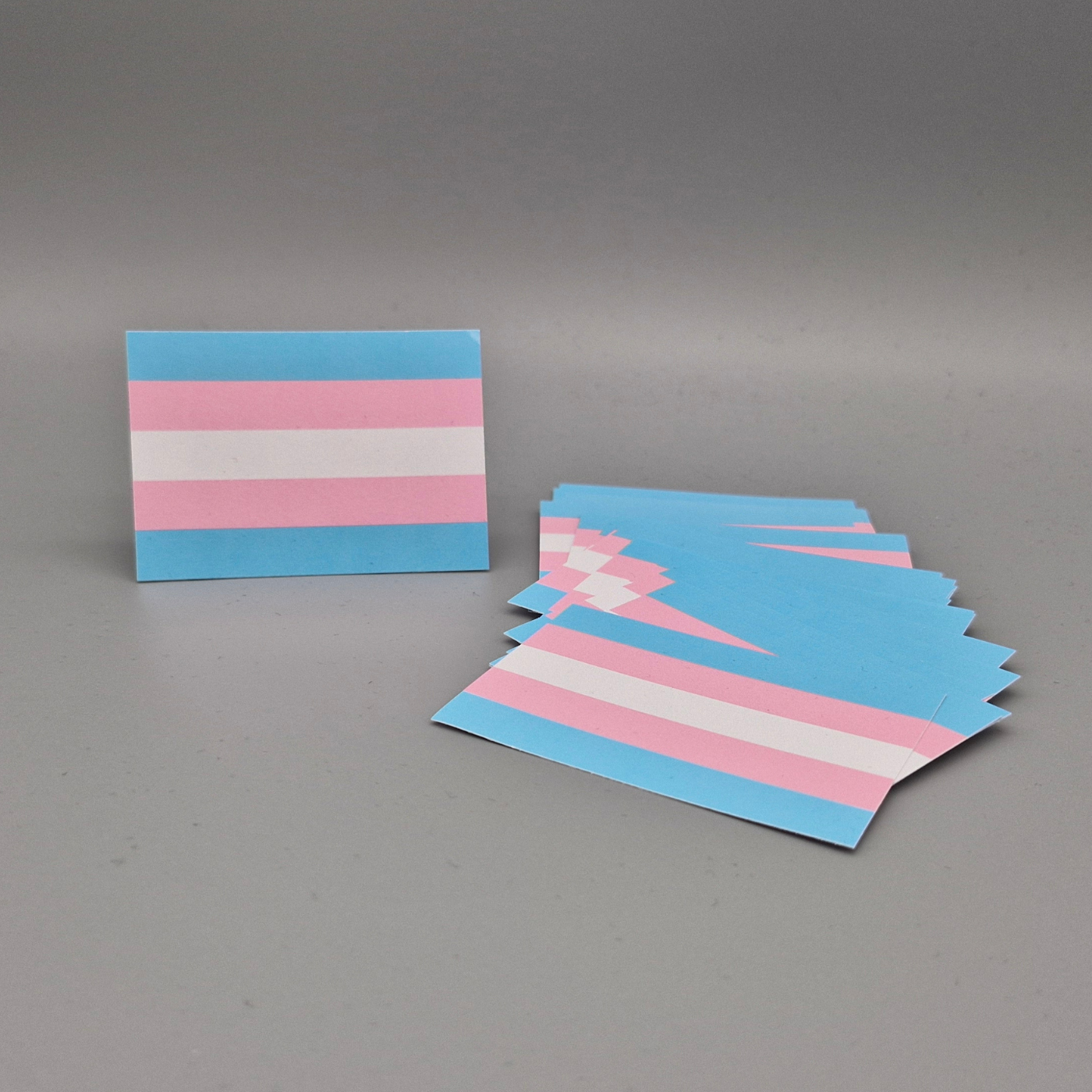 Trans Pride Flag - Sticker, 30 Stück (5,2 × 7,4 cm)