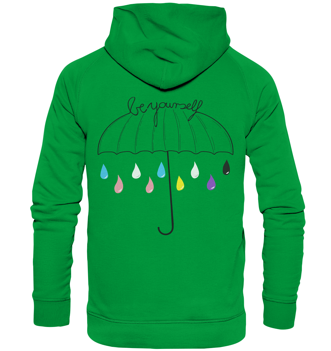 Trans Umbrella Backprint - Basic Unisex Hoodie