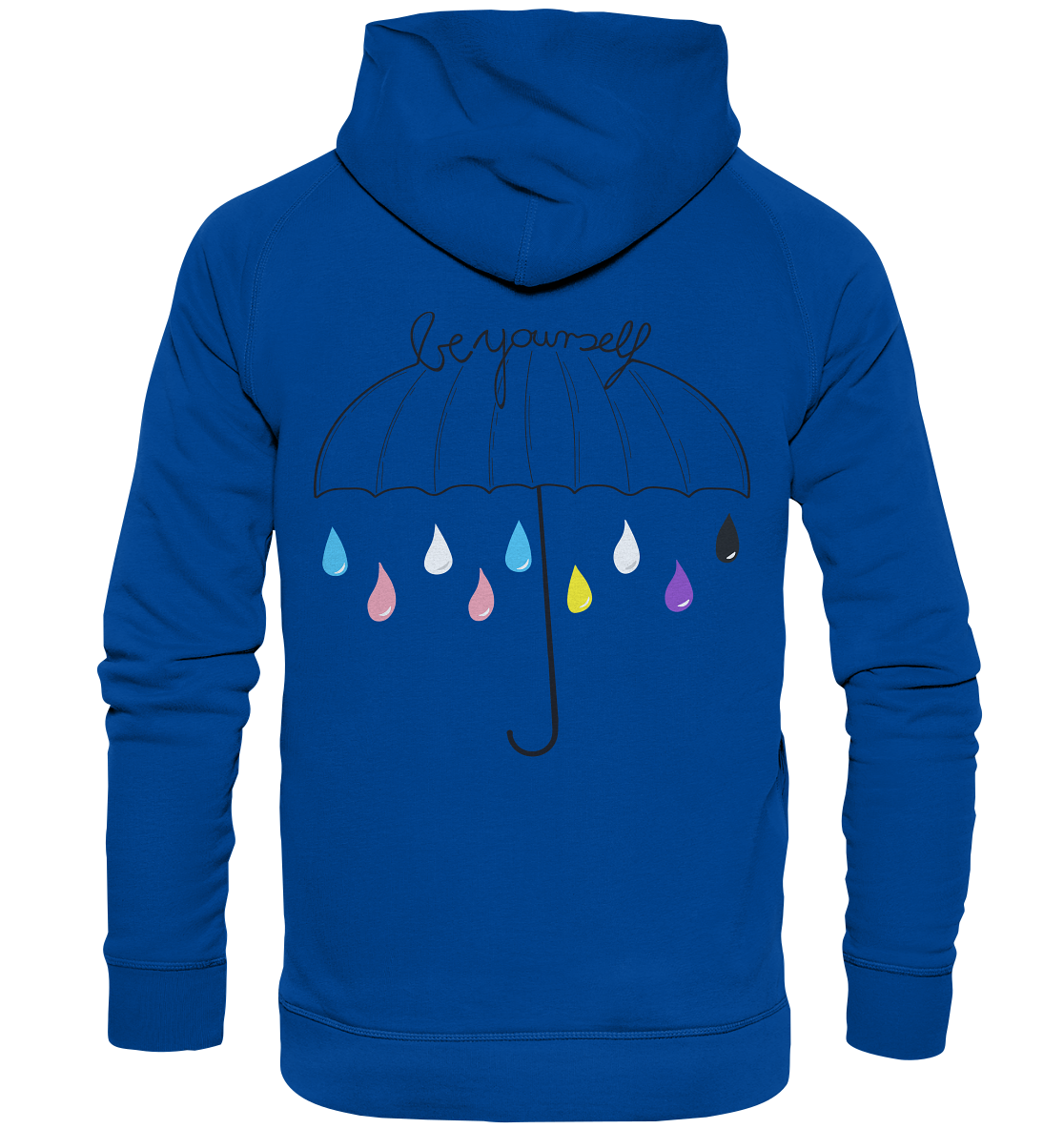 Trans Umbrella Backprint - Basic Unisex Hoodie