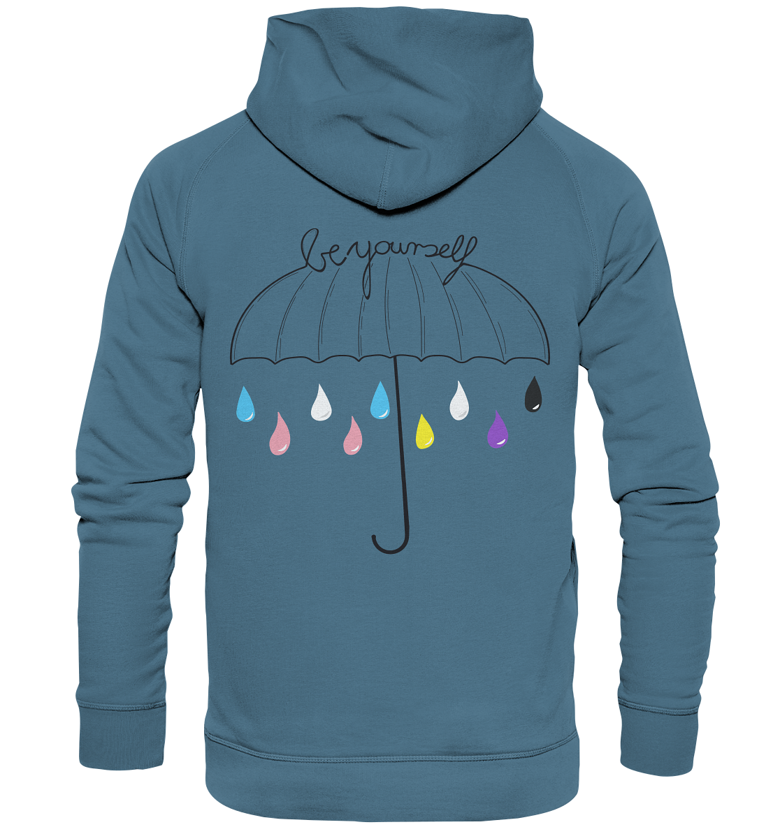 Trans Umbrella Backprint - Basic Unisex Hoodie