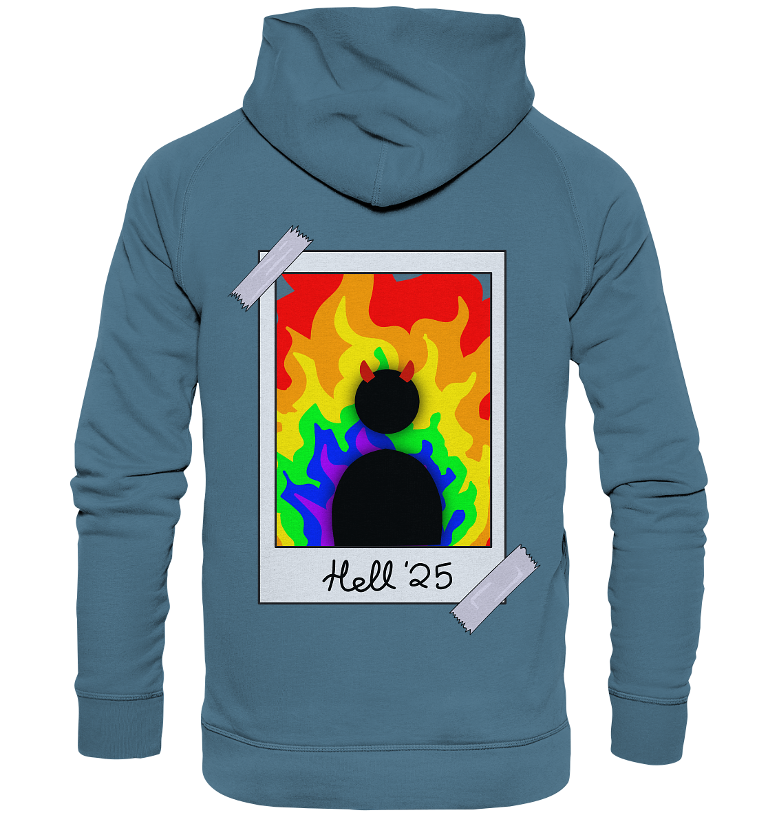 Queer in Hell '25 Backprint - Basic Unisex Hoodie