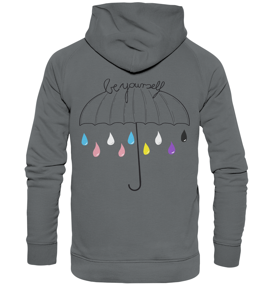 Trans Umbrella Backprint - Basic Unisex Hoodie