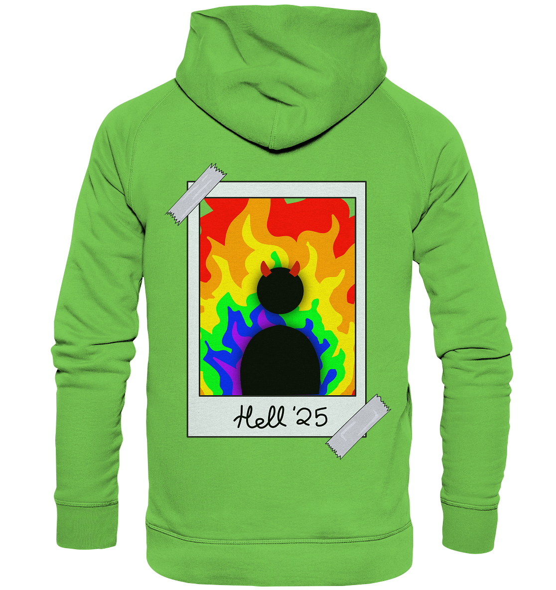Queer in Hell '25 Backprint - Basic Unisex Hoodie