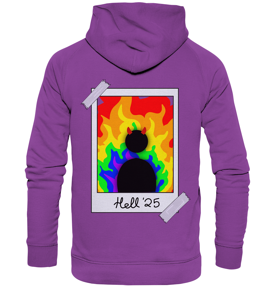 Queer in Hell '25 Backprint - Basic Unisex Hoodie