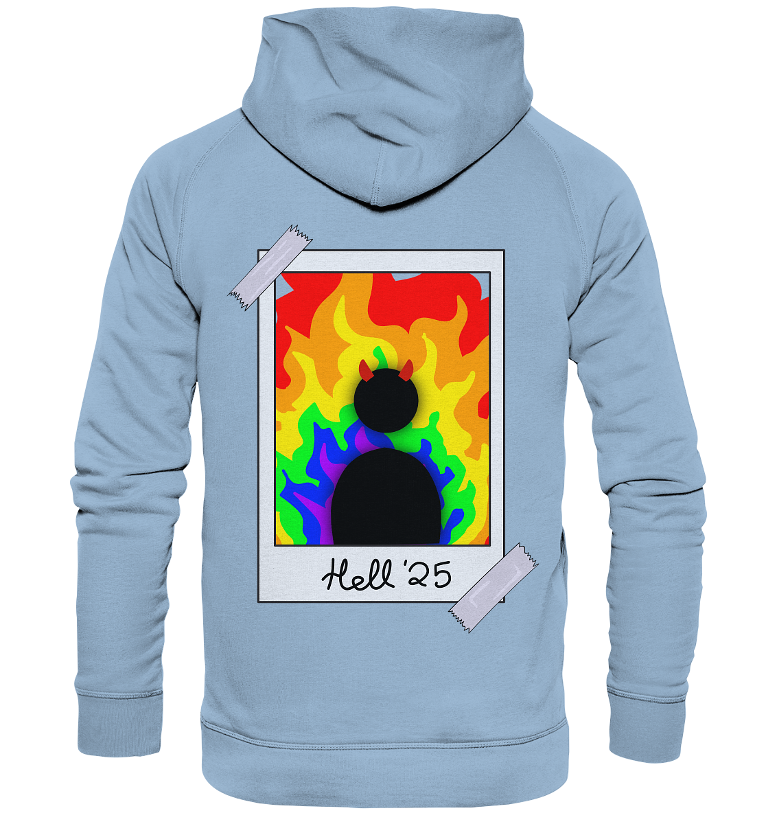 Queer in Hell '25 Backprint - Basic Unisex Hoodie