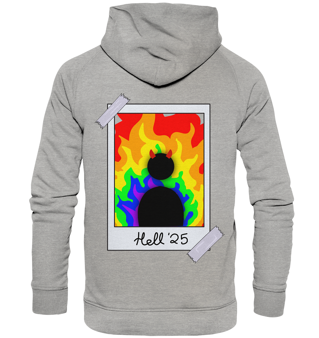 Queer in Hell '25 Backprint - Basic Unisex Hoodie