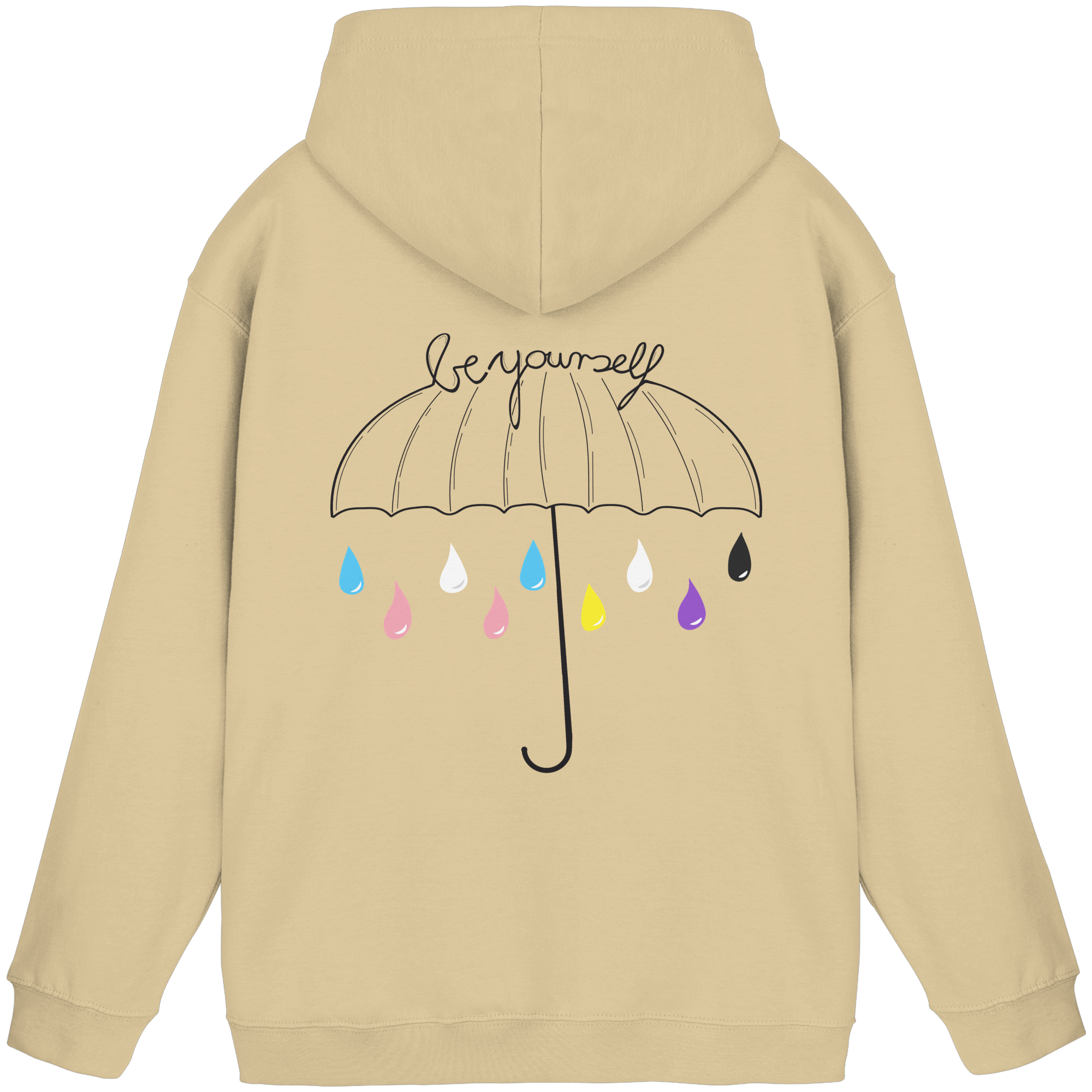 Trans Umbrella Backprint - Basic Unisex Hoodie