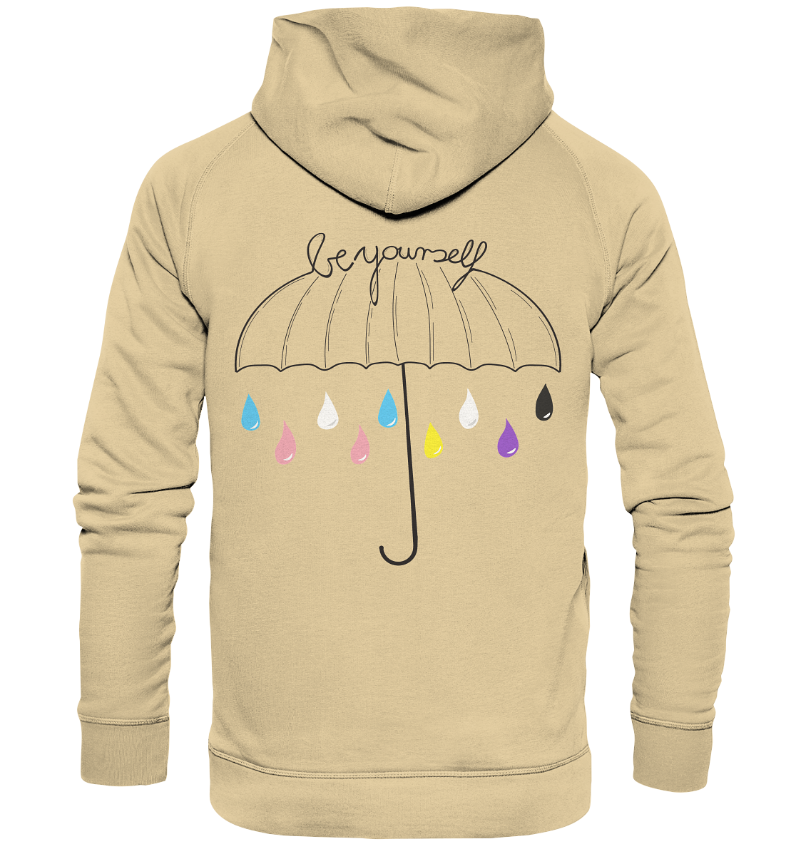 Trans Umbrella Backprint - Basic Unisex Hoodie
