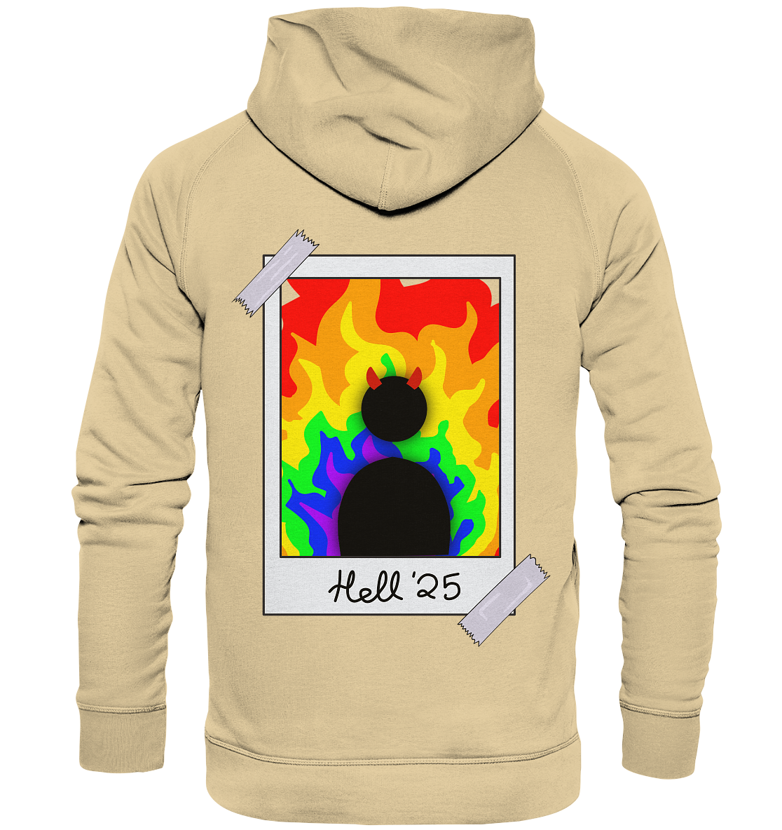 Queer in Hell '25 Backprint - Basic Unisex Hoodie
