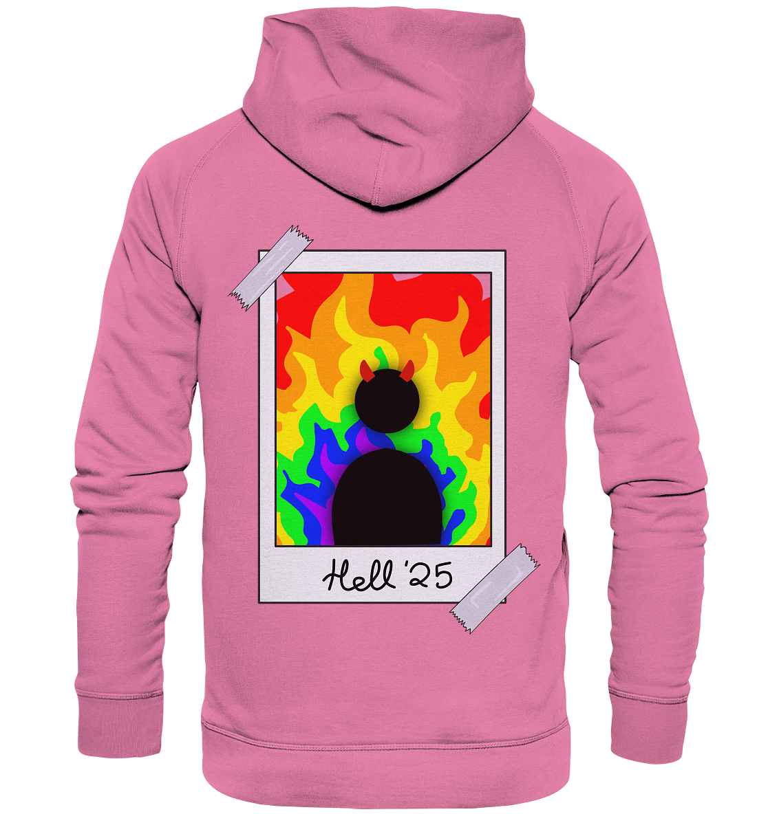 Queer in Hell '25 Backprint - Basic Unisex Hoodie