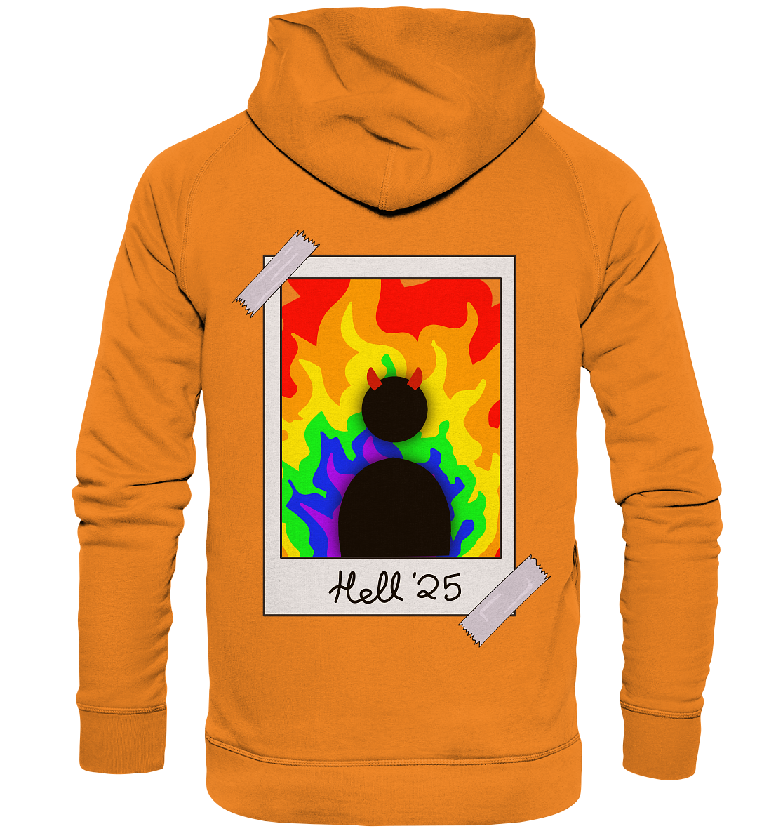 Queer in Hell '25 Backprint - Basic Unisex Hoodie