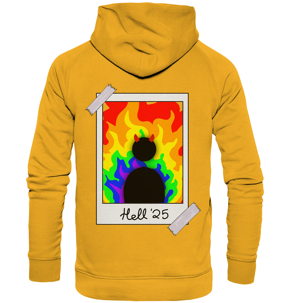 Queer in Hell '25 Backprint - Basic Unisex Hoodie